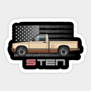 USA Sand n Brown Sticker